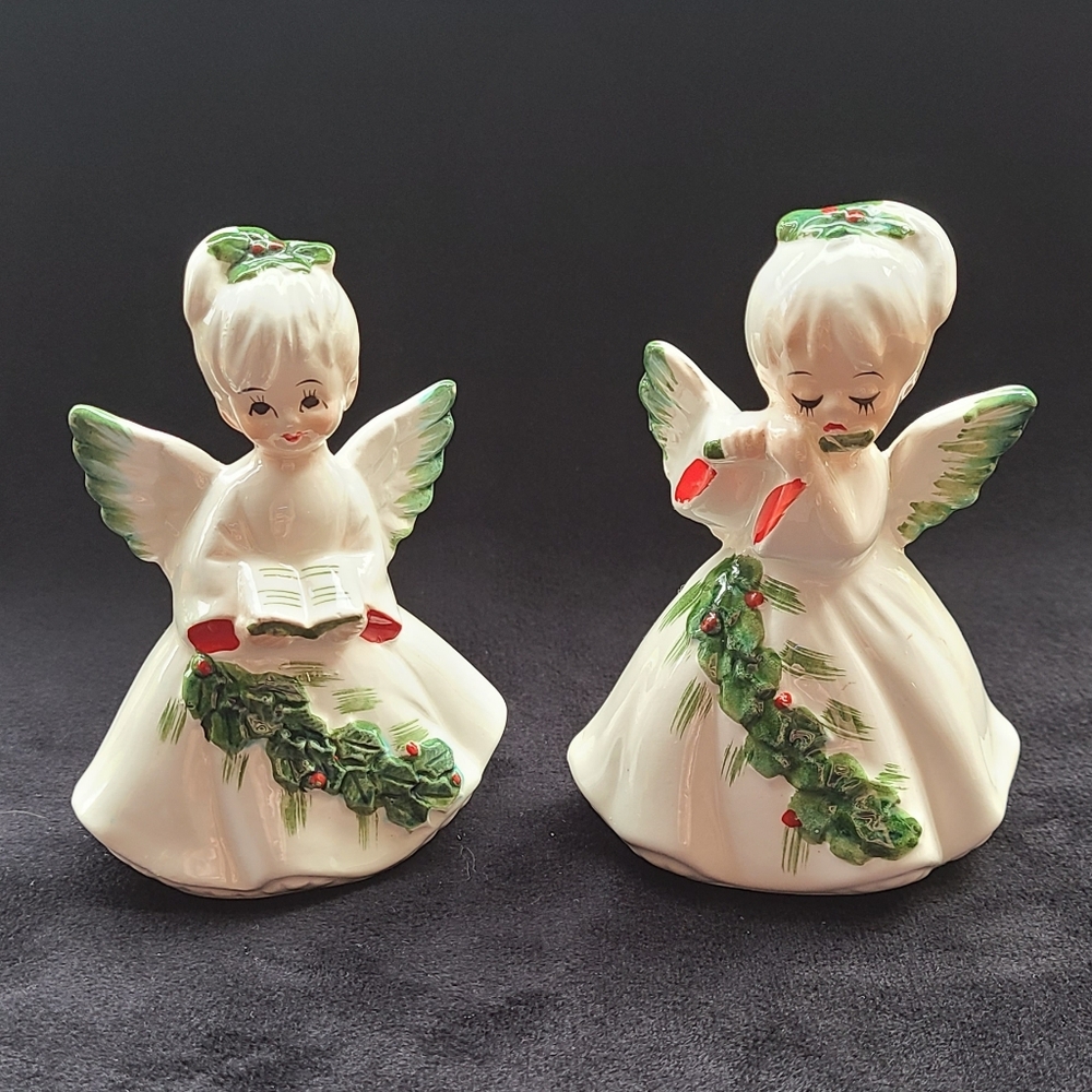 Lefton Vintage Christmas Angel Set